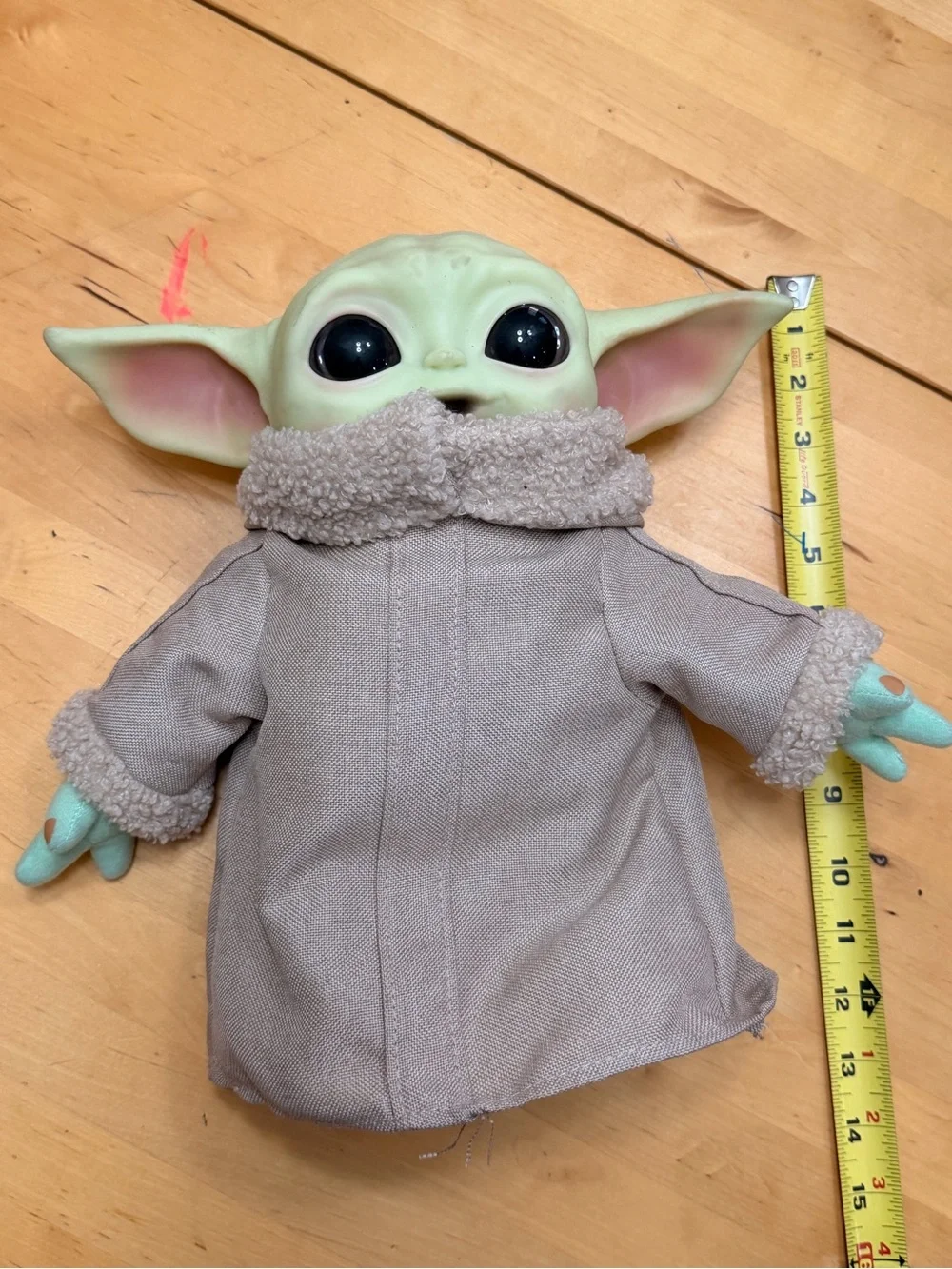 Mattel Green Plush Character Doll with Tan Coat